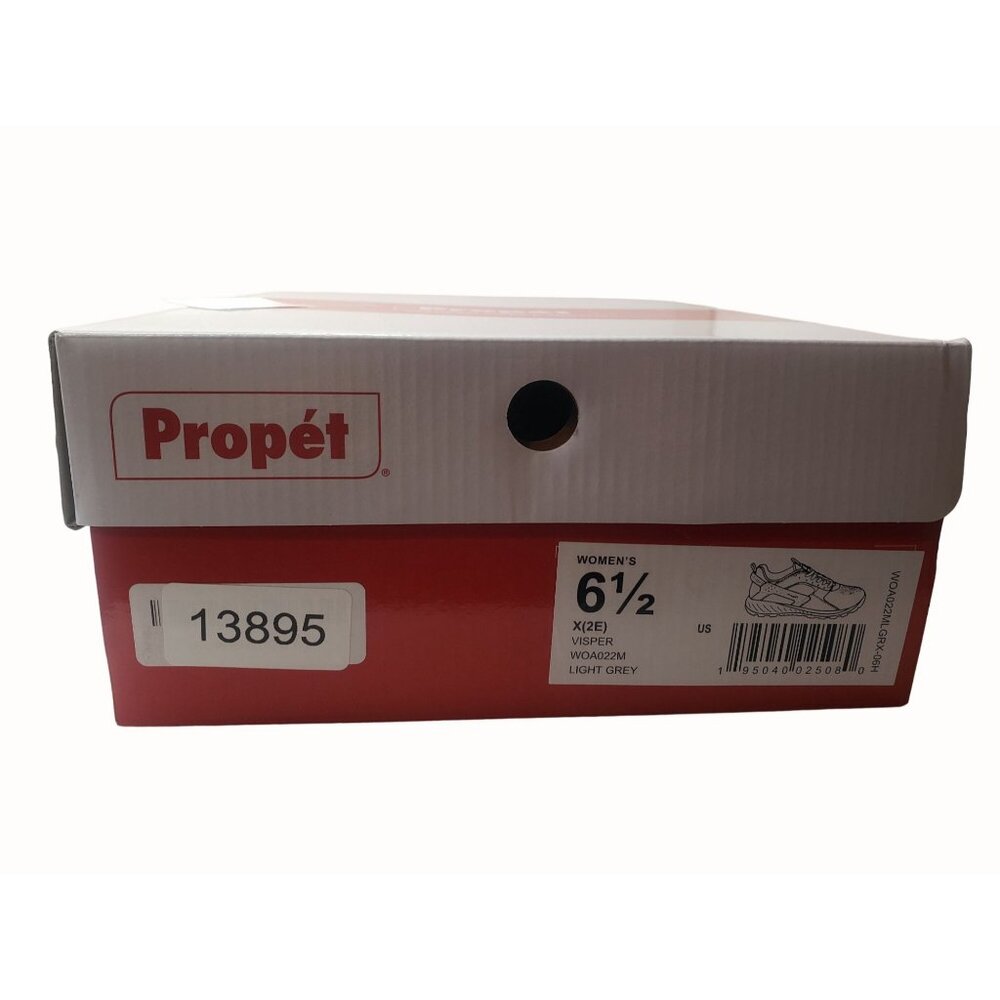 Propet Visper Womens Hiking Shoe Gray Size 6.5 2E Extra Wide Vibram Sneaker NEW - Picture 8 of 9